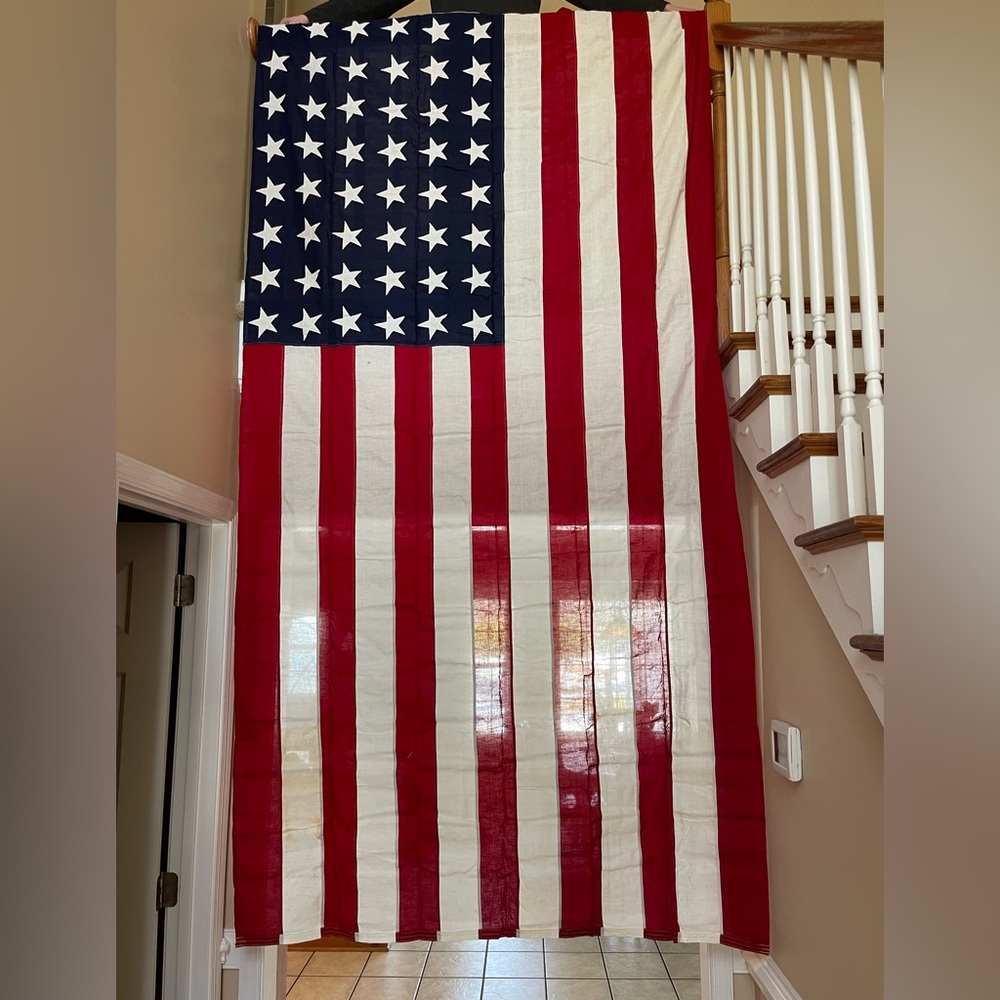 Very rare 48 star Valley Forge flag. 5x9.5 ft American Flag